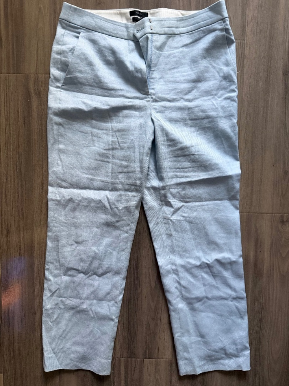 Like new - J Crew baby blue linen pants